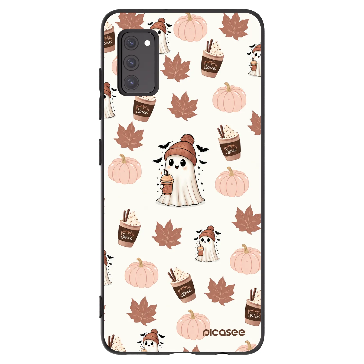 Picasee Μαύρη θήκη σιλικόνης για Samsung Galaxy A41 A415F - Pumpkin spice