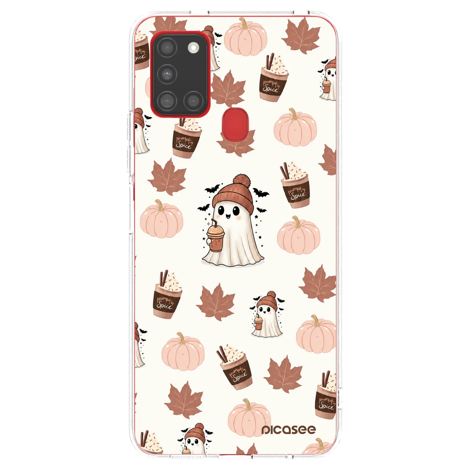 Picasee διαφανής θήκη σιλικόνης Samsung Galaxy A21s - Pumpkin spice
