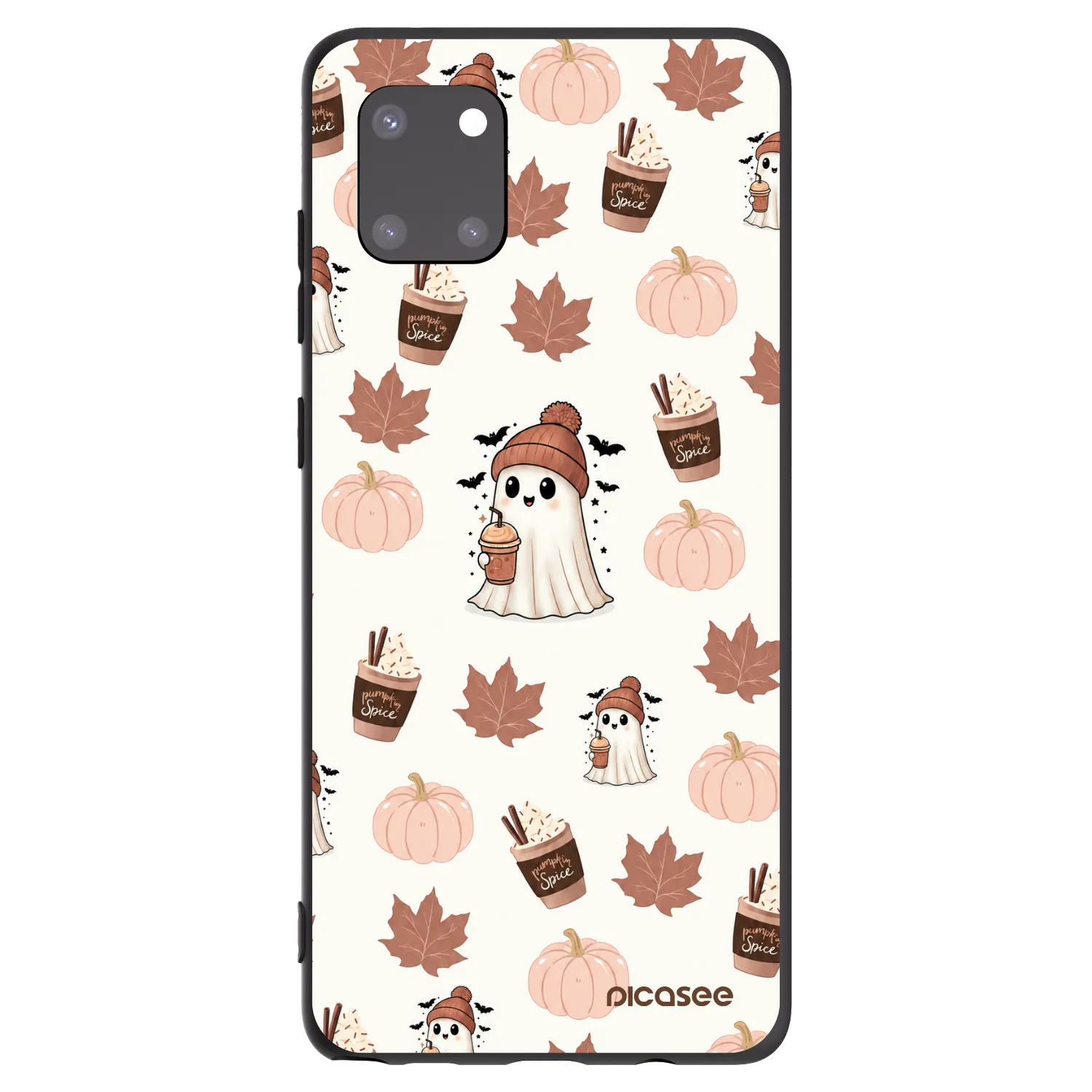 Picasee Μαύρη θήκη σιλικόνης για Samsung Galaxy Note 10 Lite N770F - Pumpkin spice