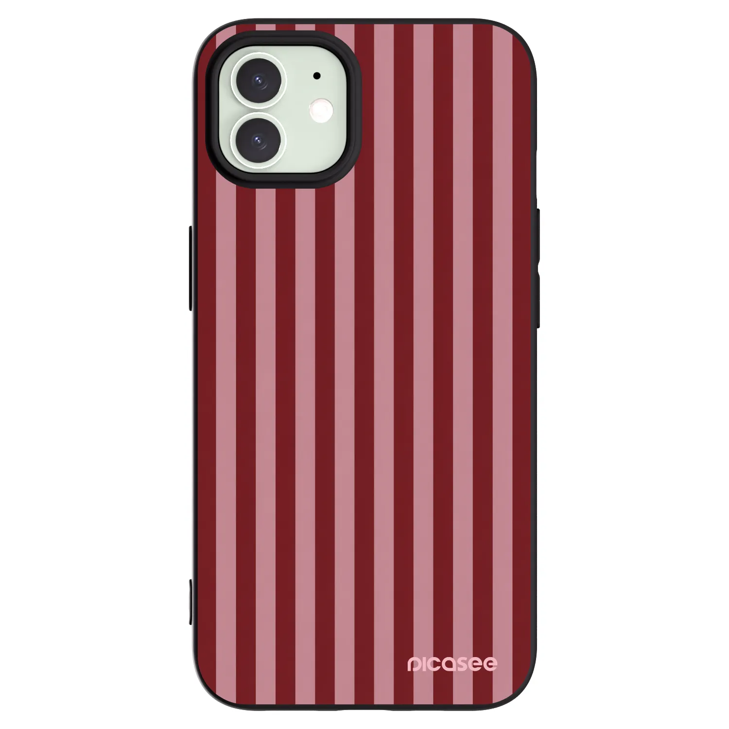 Picasee Μαύρη θήκη σιλικόνης για Apple iPhone 12 - Dawn
