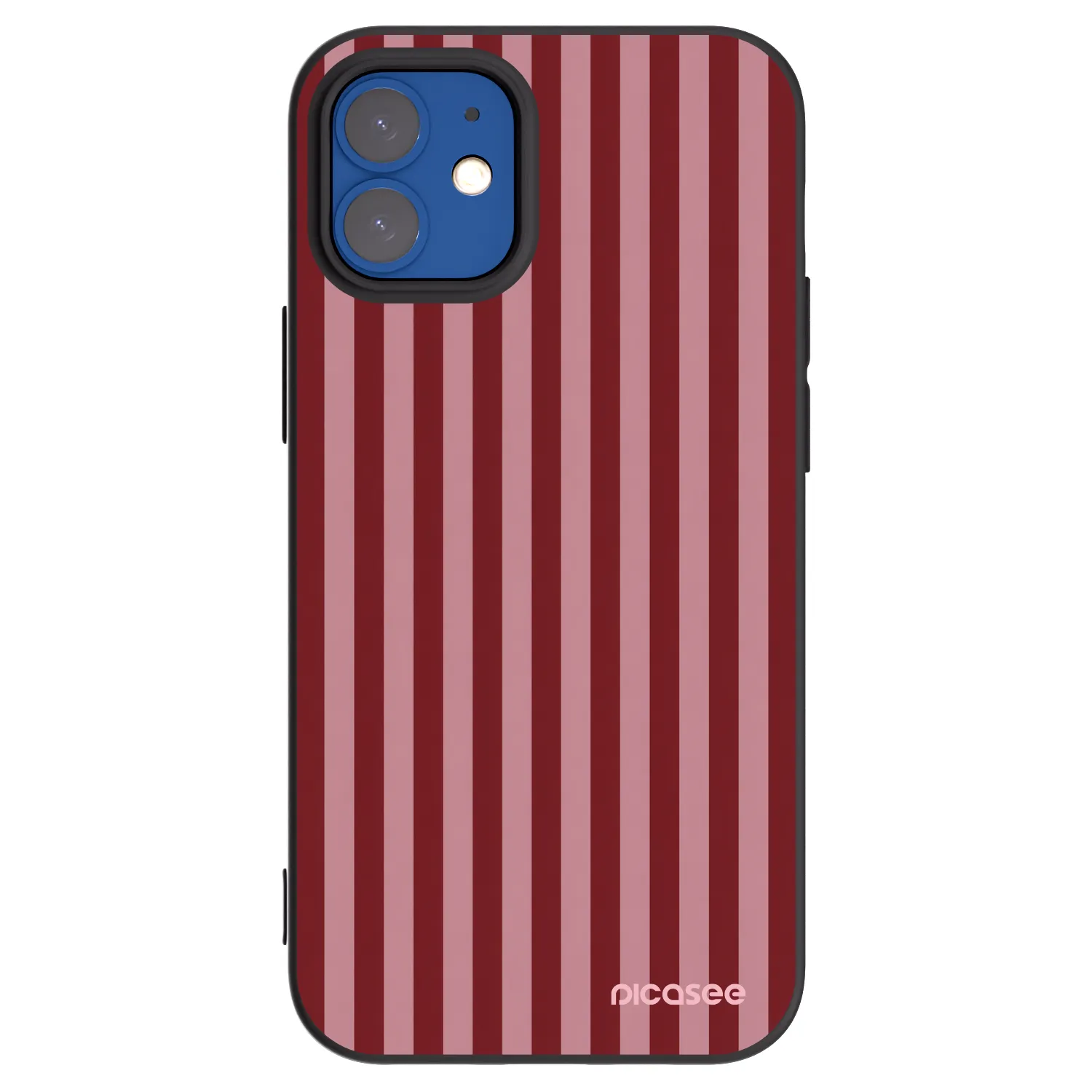 Picasee Μαύρη θήκη σιλικόνης για Apple iPhone 12 mini - Dawn