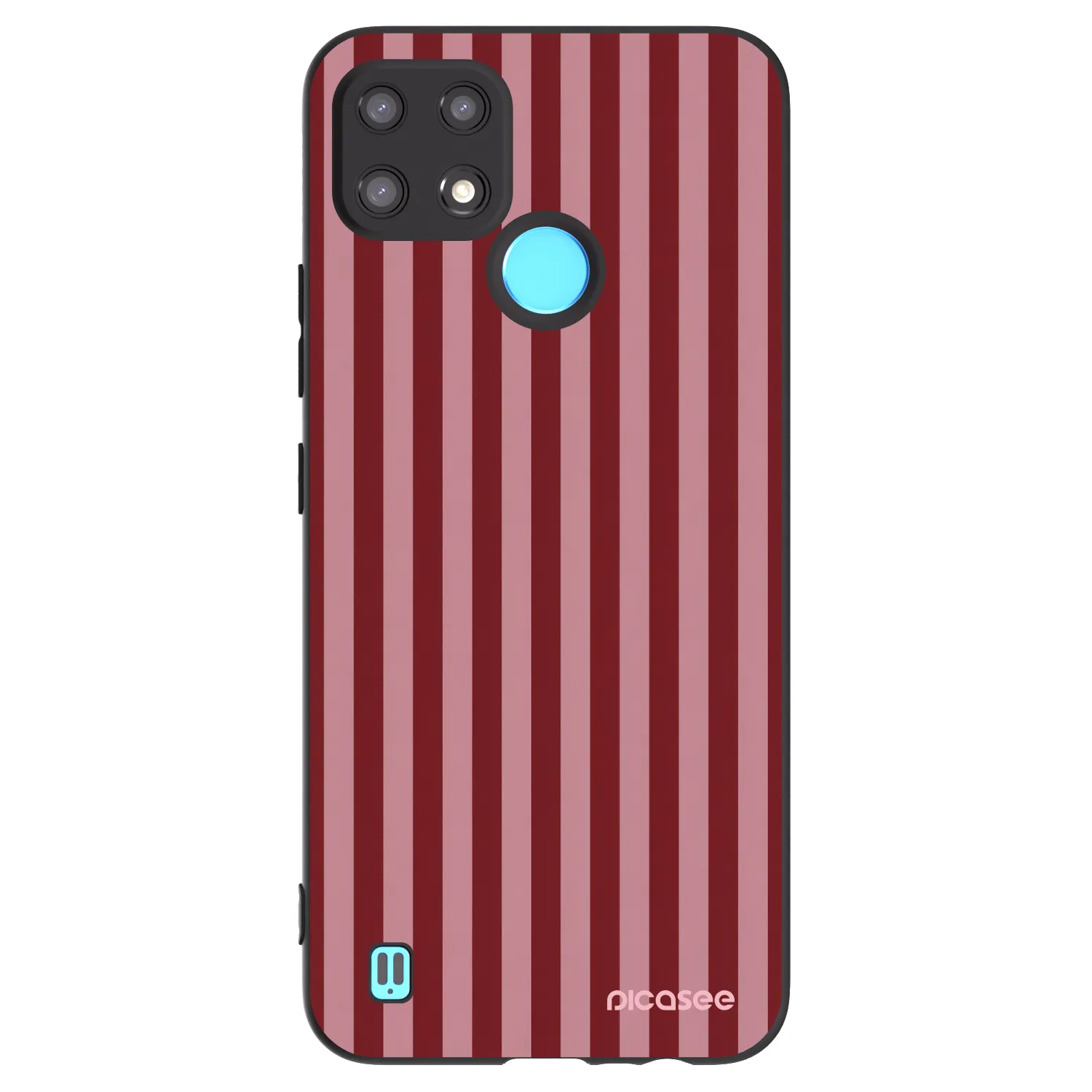 Picasee Μαύρη θήκη σιλικόνης για Realme C21 - Dawn