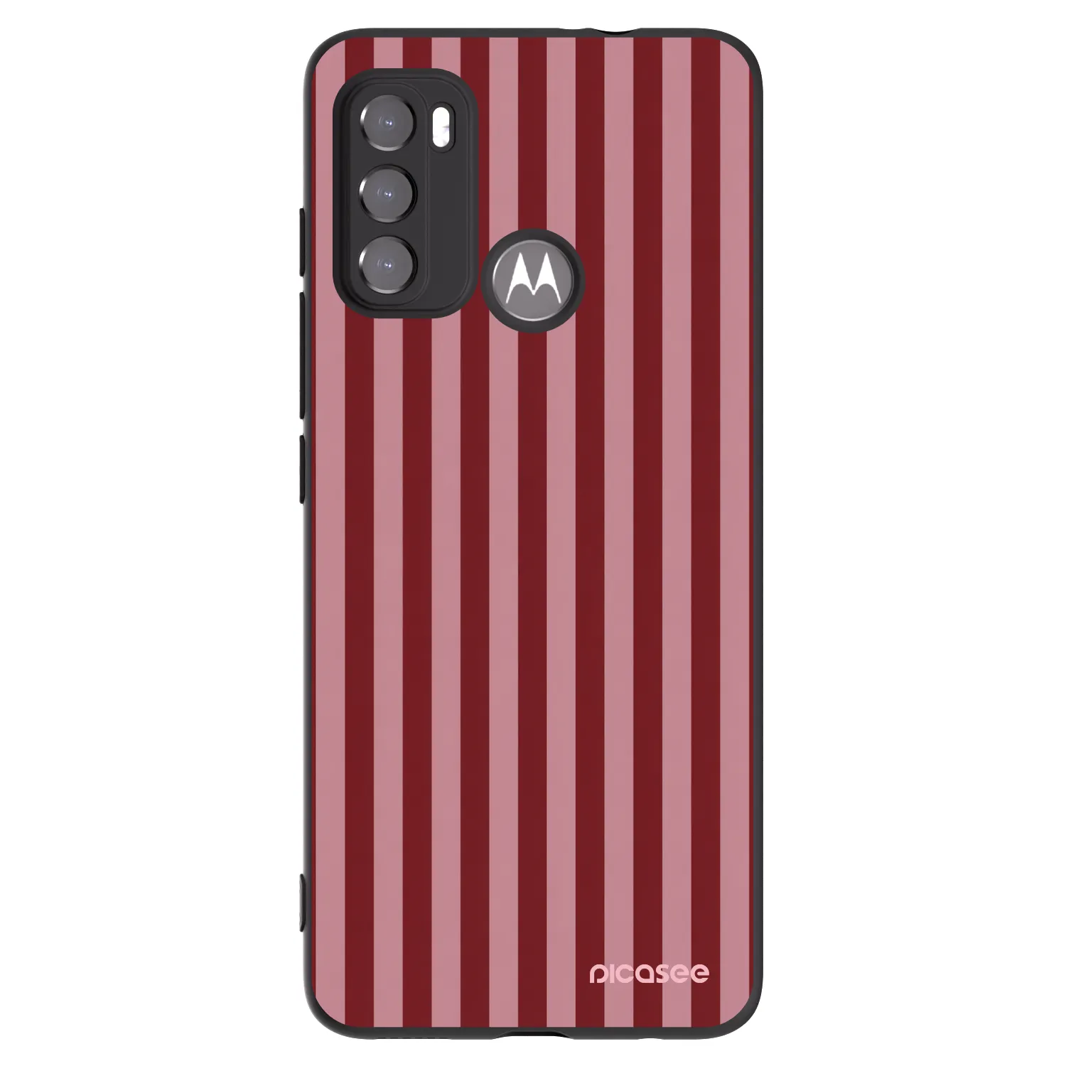Picasee Μαύρη θήκη σιλικόνης για Motorola Moto G60 - Dawn