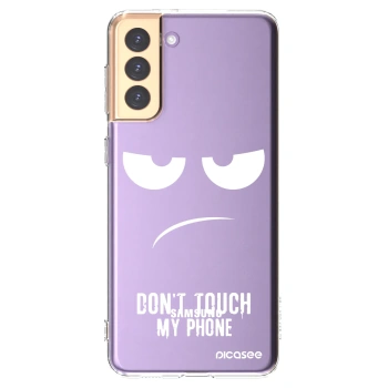 Picasee διαφανής θήκη σιλικόνης Samsung Galaxy S21+ 5G G996F - Don't Touch My Phone