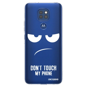 Picasee διαφανής θήκη σιλικόνης Motorola Moto G9 Play - Don't Touch My Phone