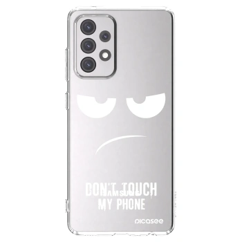 Picasee διαφανής θήκη σιλικόνης Samsung Galaxy A52 5G A525F - Don't Touch My Phone