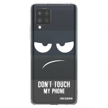 Picasee διαφανής θήκη σιλικόνης Samsung Galaxy A42 A426B - Don't Touch My Phone