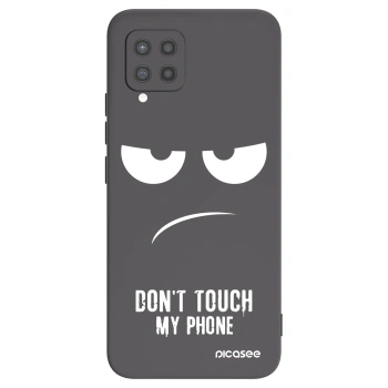 Picasee Μαύρη θήκη σιλικόνης για Samsung Galaxy A42 A426B - Don't Touch My Phone
