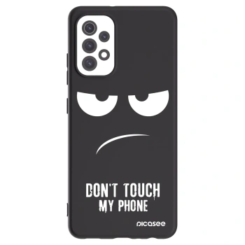 Picasee Μαύρη θήκη σιλικόνης για Samsung Galaxy A32 5G A326B - Don't Touch My Phone