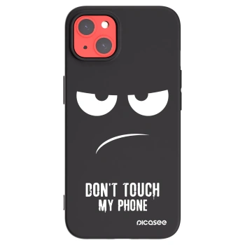 Picasee Μαύρη θήκη σιλικόνης για Apple iPhone 13 - Don't Touch My Phone