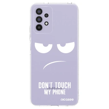 Picasee διαφανής θήκη σιλικόνης Samsung Galaxy A32 4G SM-A325F - Don't Touch My Phone