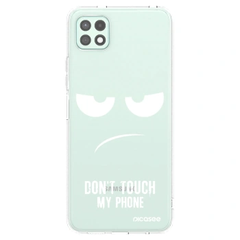 Picasee διαφανής θήκη σιλικόνης Samsung Galaxy A22 A226B 5G - Don't Touch My Phone