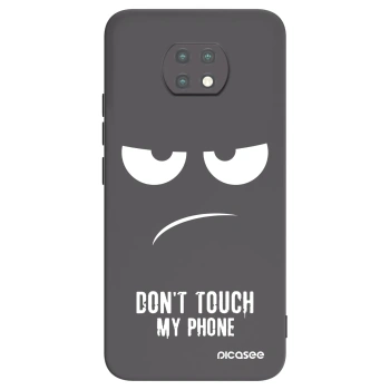 Picasee Μαύρη θήκη σιλικόνης για Xiaomi Redmi Note 9T - Don't Touch My Phone