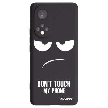 Picasee Μαύρη θήκη σιλικόνης για Honor 50 5G - Don't Touch My Phone