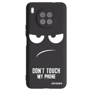 Picasee Μαύρη θήκη σιλικόνης για Huawei Nova 8i - Don't Touch My Phone