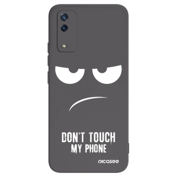 Picasee Μαύρη θήκη σιλικόνης για Vivo Y11s - Don't Touch My Phone