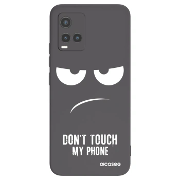 Picasee Μαύρη θήκη σιλικόνης για Vivo Y33s - Don't Touch My Phone