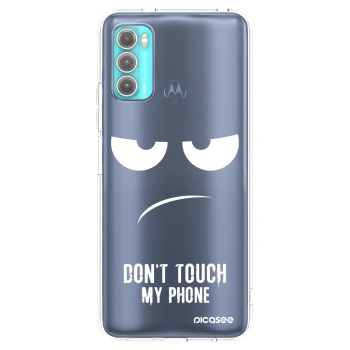 Picasee διαφανής θήκη σιλικόνης Motorola Moto G60 - Don't Touch My Phone