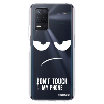 Picasee διαφανής θήκη σιλικόνης Realme 8 5G - Don't Touch My Phone