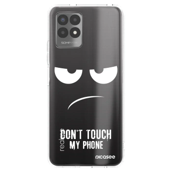 Picasee διαφανής θήκη σιλικόνης Realme 8i - Don't Touch My Phone