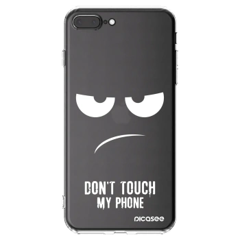 Picasee διαφανής θήκη σιλικόνης Apple iPhone 7 Plus - Don't Touch My Phone