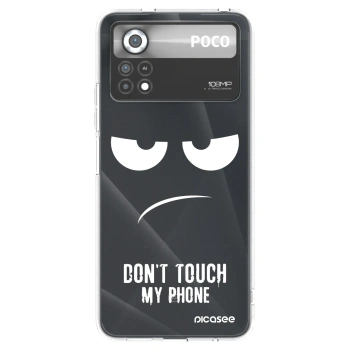 Picasee διαφανής θήκη σιλικόνης Xiaomi Poco X4 Pro 5G - Don't Touch My Phone