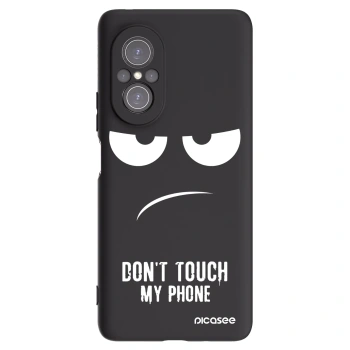 Picasee Μαύρη θήκη σιλικόνης για Huawei Nova 9 SE - Don't Touch My Phone