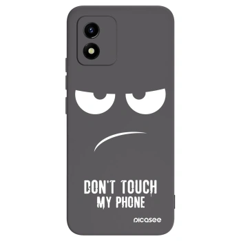 Picasee Μαύρη θήκη σιλικόνης για Vivo Y01 - Don't Touch My Phone