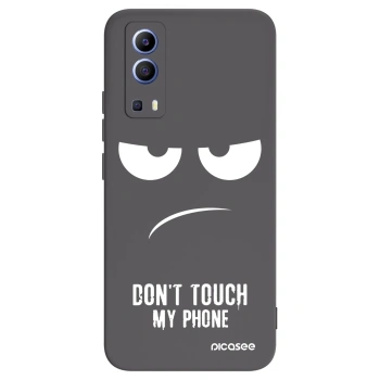 Picasee Μαύρη θήκη σιλικόνης για Vivo Y52 5G - Don't Touch My Phone