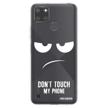 Picasee διαφανής θήκη σιλικόνης Realme C21Y - Don't Touch My Phone