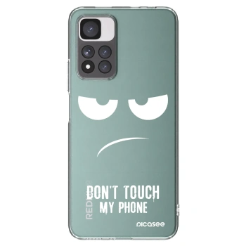 Picasee διαφανής θήκη σιλικόνης Xiaomi Redmi Note 11 Pro+ 5G - Don't Touch My Phone