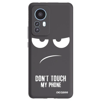 Picasee Μαύρη θήκη σιλικόνης για Xiaomi 12T - Don't Touch My Phone