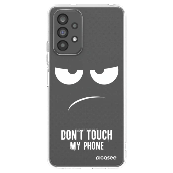 Picasee διαφανής θήκη σιλικόνης Samsung Galaxy A73 5G - Don't Touch My Phone
