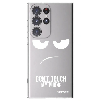 Picasee διαφανής θήκη σιλικόνης Samsung Galaxy S23 Ultra 5G - Don't Touch My Phone