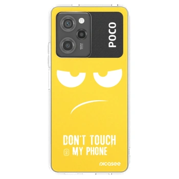 Picasee διαφανής θήκη σιλικόνης Xiaomi Poco X5 Pro - Don't Touch My Phone