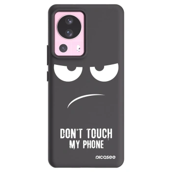 Picasee Μαύρη θήκη σιλικόνης για Xiaomi 13 Lite - Don't Touch My Phone