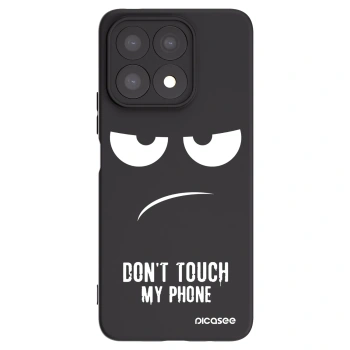 Picasee Μαύρη θήκη σιλικόνης για Honor X8a - Don't Touch My Phone