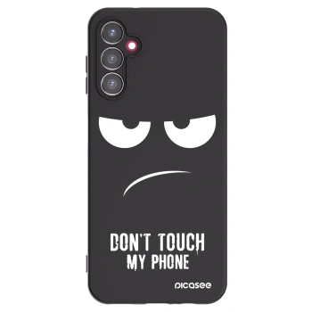 Picasee Μαύρη θήκη σιλικόνης για Samsung Galaxy A14 4G A145R - Don't Touch My Phone