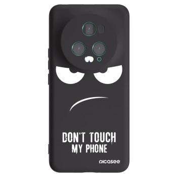 Picasee Μαύρη θήκη σιλικόνης για Honor Magic5 Pro - Don't Touch My Phone