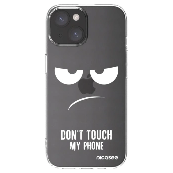 Picasee διαφανής θήκη σιλικόνης Apple iPhone 15 - Don't Touch My Phone