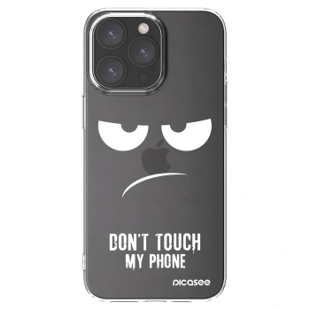 Picasee διαφανής θήκη σιλικόνης Apple iPhone 15 Pro Max - Don't Touch My Phone