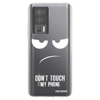 Picasee διαφανής θήκη σιλικόνης Xiaomi Poco F5 Pro 5G - Don't Touch My Phone
