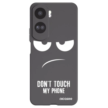 Picasee Μαύρη θήκη σιλικόνης για Honor 90 Lite 5G - Don't Touch My Phone