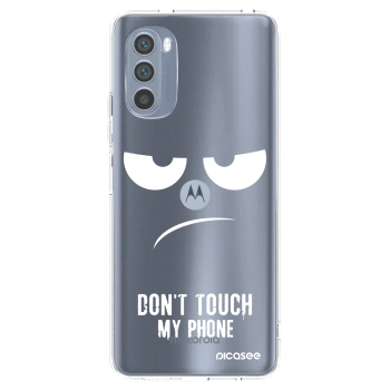 Picasee διαφανής θήκη σιλικόνης Motorola Moto G62 - Don't Touch My Phone