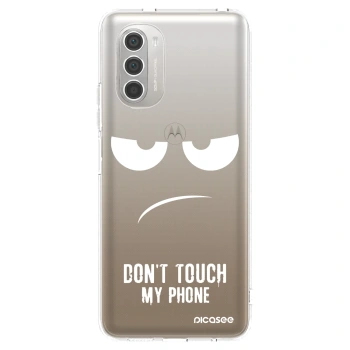 Picasee διαφανής θήκη σιλικόνης Motorola Moto G51 - Don't Touch My Phone