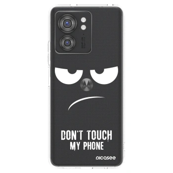 Picasee διαφανής θήκη σιλικόνης Motorola Edge 40 - Don't Touch My Phone
