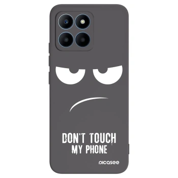 Picasee Μαύρη θήκη σιλικόνης για Honor 70 Lite - Don't Touch My Phone