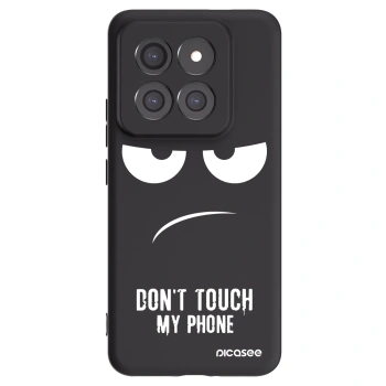 Picasee Μαύρη θήκη σιλικόνης για Xiaomi 14 Pro - Don't Touch My Phone