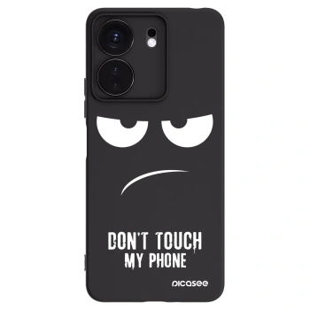 Picasee Μαύρη θήκη σιλικόνης για Xiaomi Redmi 13C 4G - Don't Touch My Phone