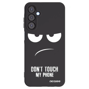 Picasee Μαύρη θήκη σιλικόνης για Samsung Galaxy A25 A256B 5G - Don't Touch My Phone